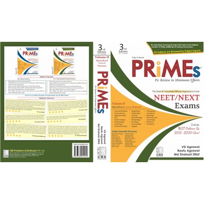 PRIMES-PG Review in Minimum Efforts (Volume – 2)-Specialised (Clinical) Sciences;3rd Edition 2020 By VD Agrawal, Reetu Agrawal & Md Shakeel Sillat