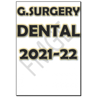 General Surgery PG-Dental Hand Written Notes 2021-22