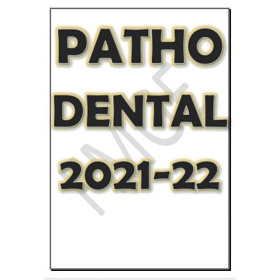 Pathology PG-Dental Hand Written Notes 2021-22