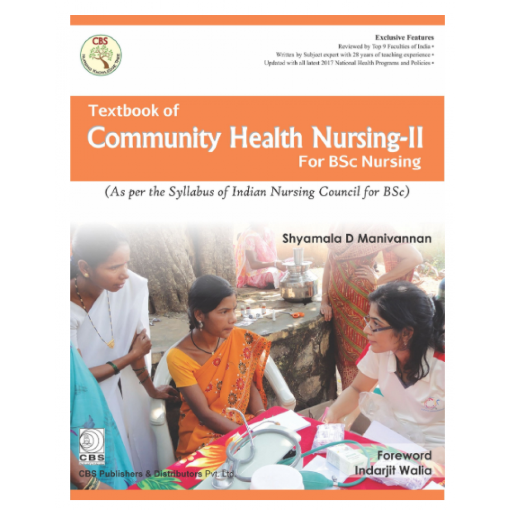 Textbook Of Community Health Nursing II For Bsc Nursing;1st Edition 2018 By Shyamala D Manivannan